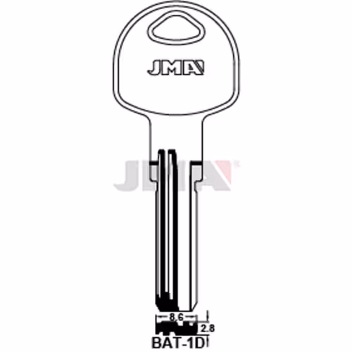 LLAVE JMA LATON SEGURIDAD (BKY-1)