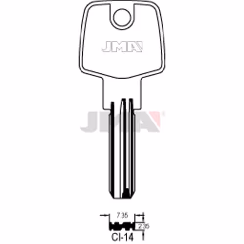 LLAVE JMA LATON SEGURIDAD (CI-14)