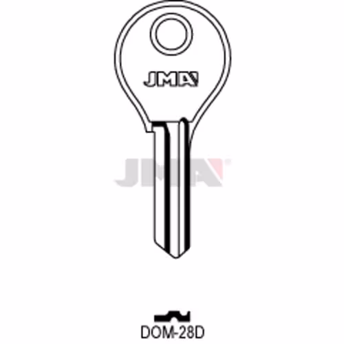 LLAVE JMA ACERO-C (DOM-28D)