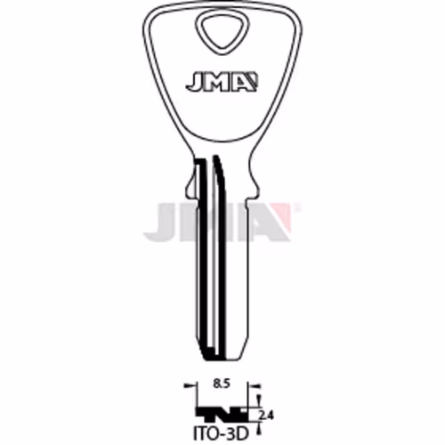 LLAVE JMA LATON SEGURIDAD (ITO-3D)