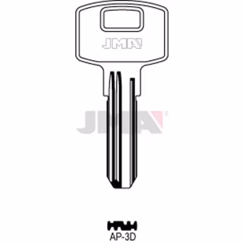 LLAVE JMA LATON SEGURIDAD (AP-3D)