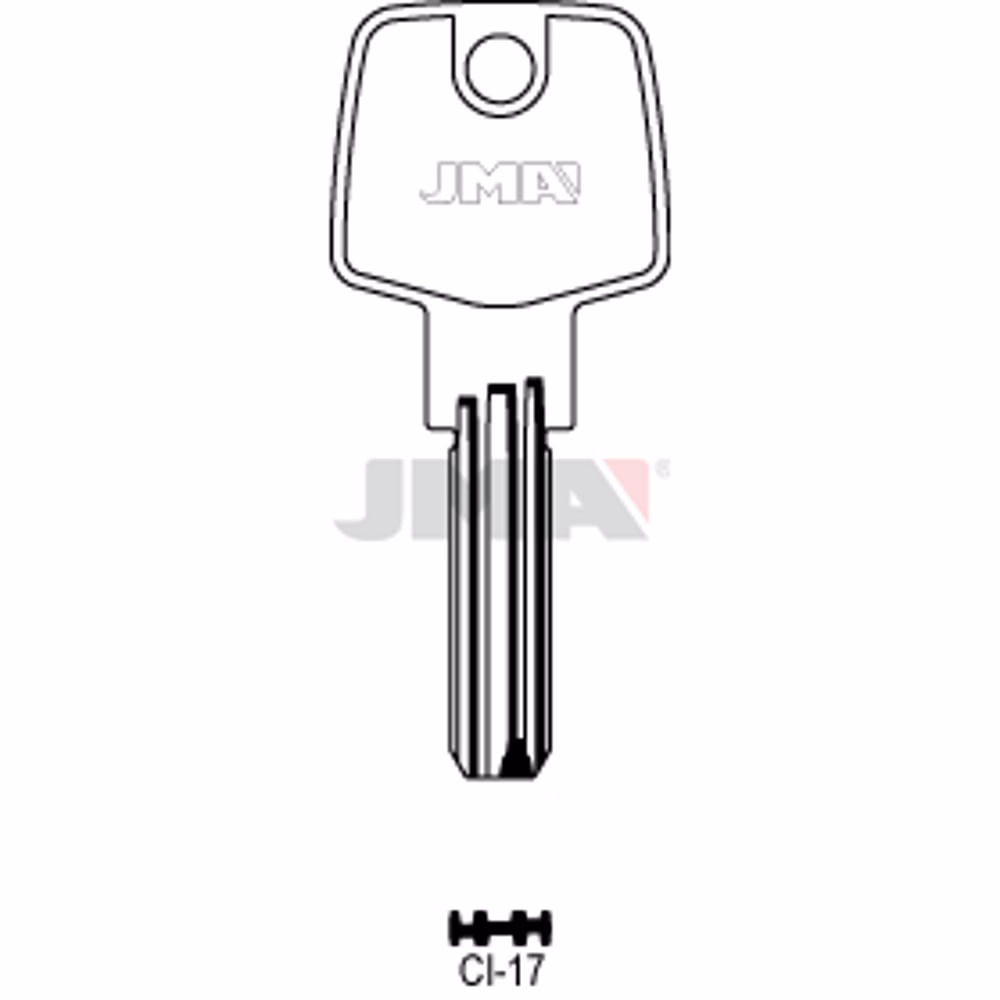 LLAVE JMA LATON SEGURIDAD (CI-17)
