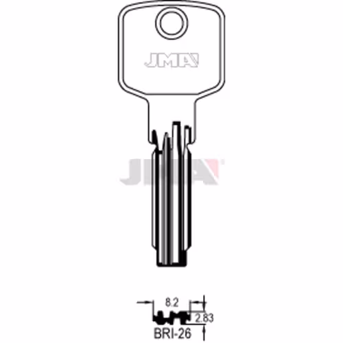 LLAVE JMA LATON SEGURIDAD (BRI-26)