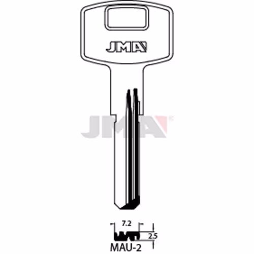 LLAVE JMA LATON SEGURIDAD (MAU-2)
