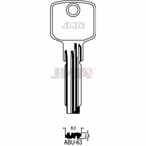 LLAVE JMA LATON SEGURIDAD (ABU-63)