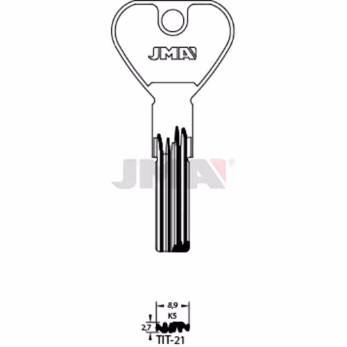 LLAVE JMA LATON SEGURIDAD (TIT-21)