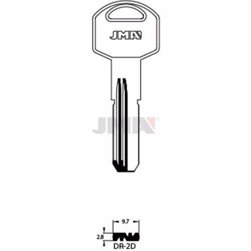 LLAVE JMA LATON SEGURIDAD (DR-2D)