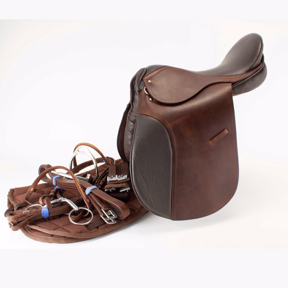 SILLA-KIT INGLESA PONY KAMELL
