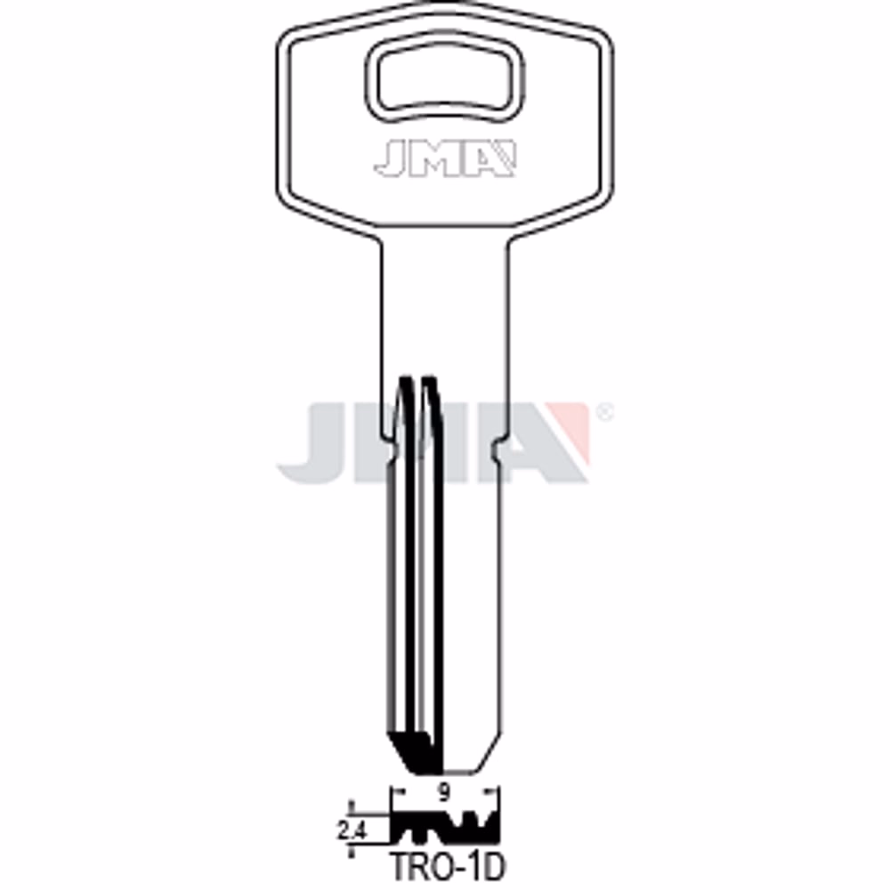 LLAVE JMA LATON SEGURIDAD (TRO-1D)