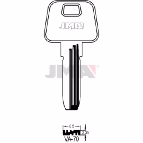 LLAVE JMA LATON SEGURIDAD (VA-70)