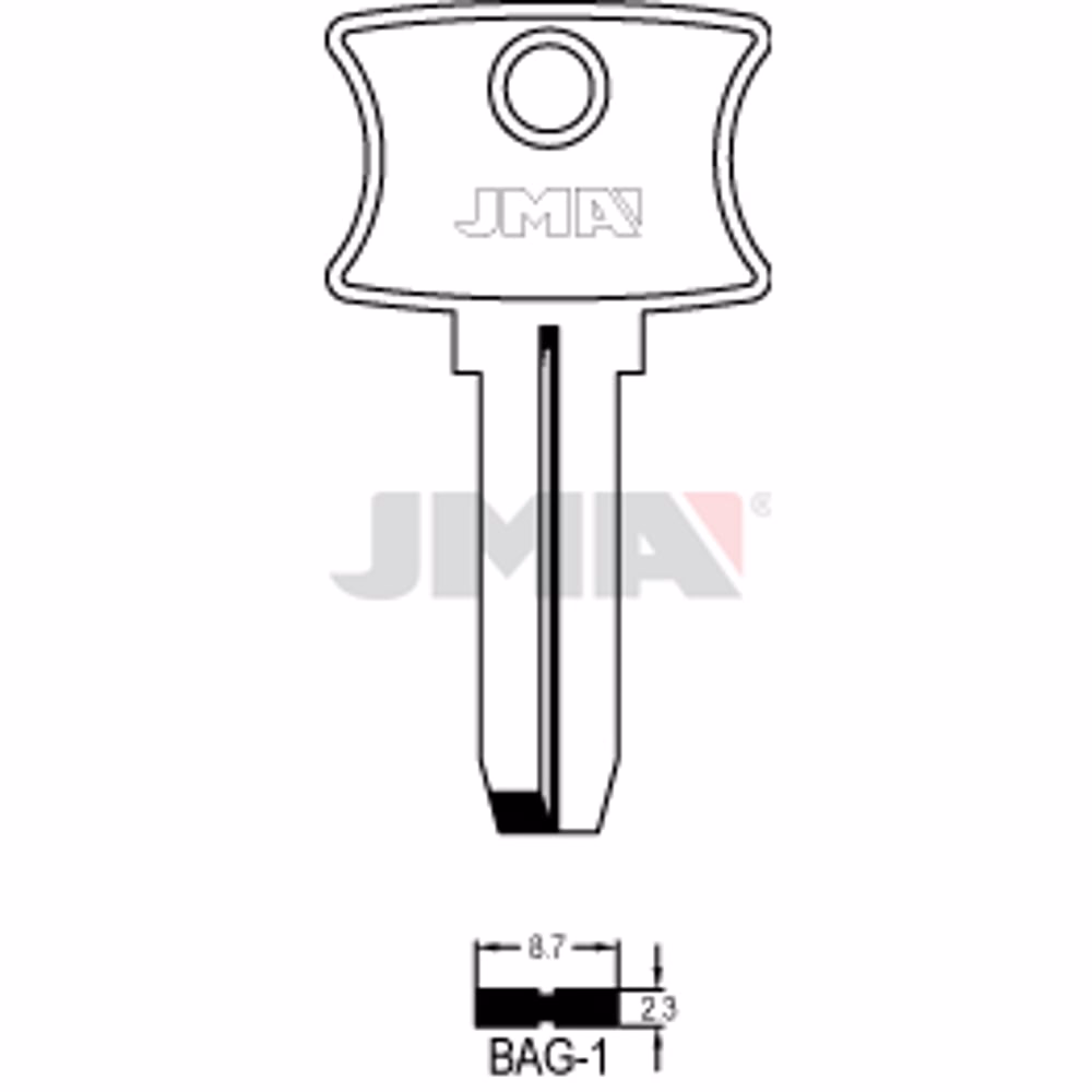 LLAVE JMA ALPACA SEGURIDAD (BAG-1)
