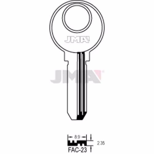 LLAVE JMA LATON SEGURIDAD (FAC-23)