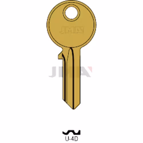 LLAVE JMA ALUMINIO (U-4D ORO)
