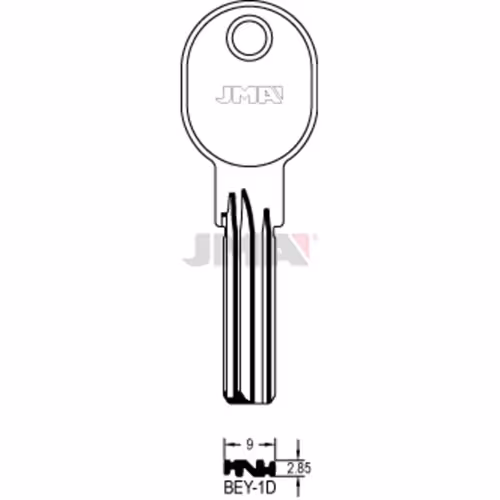 LLAVE JMA LATON SEGURIDAD (BEY-1D)
