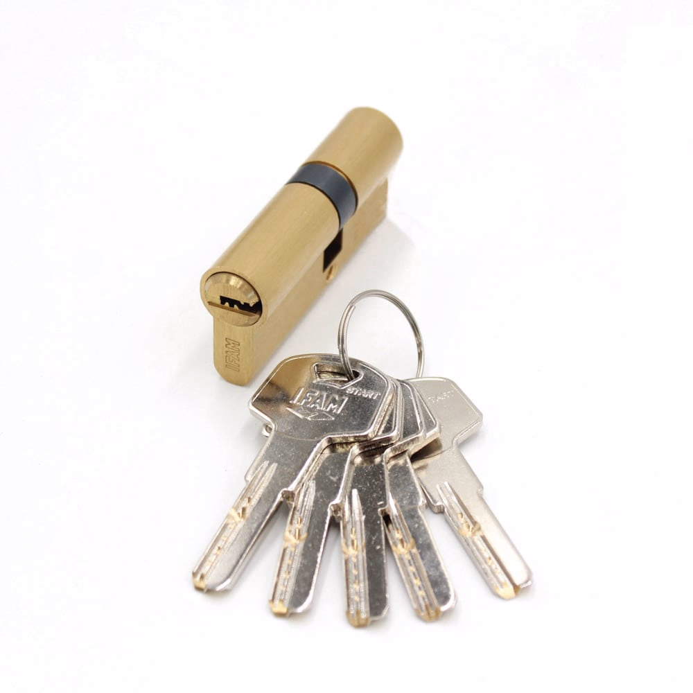 Security Cylinder START R, Cam 15mm 30x40 Brass