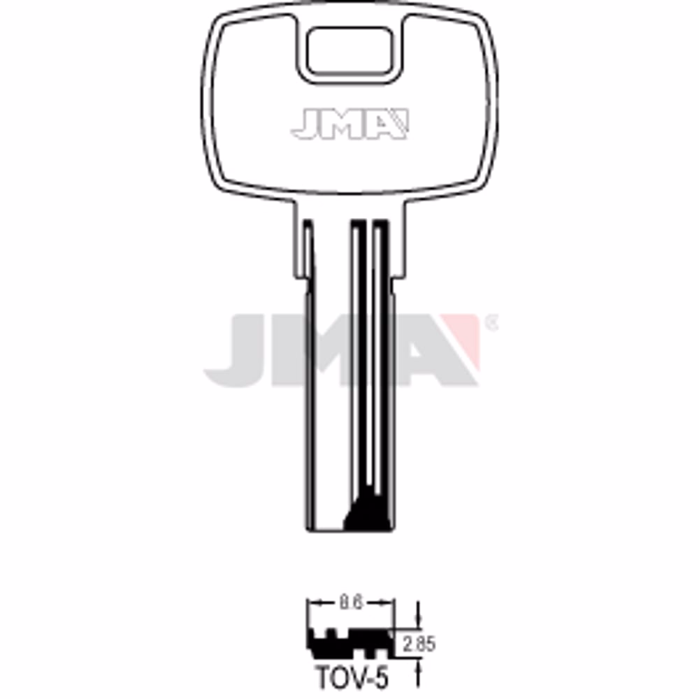 LLAVE JMA ALPACA SEGURIDAD (TOV-5)
