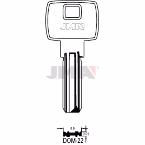 LLAVE JMA ALPACA SEGURIDAD (DOM-22)