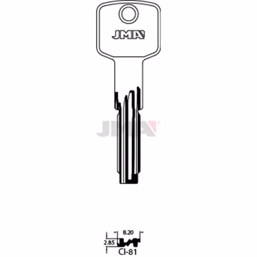 LLAVE JMA LATON SEGURIDAD (CI-81)