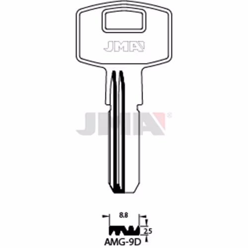 LLAVE JMA LATON SEGURIDAD (AMG-9D)