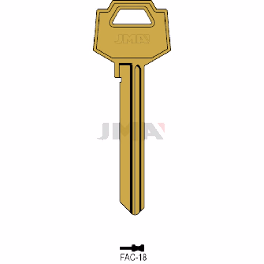 LLAVE JMA ALUMINIO (FAC-18 ORO)