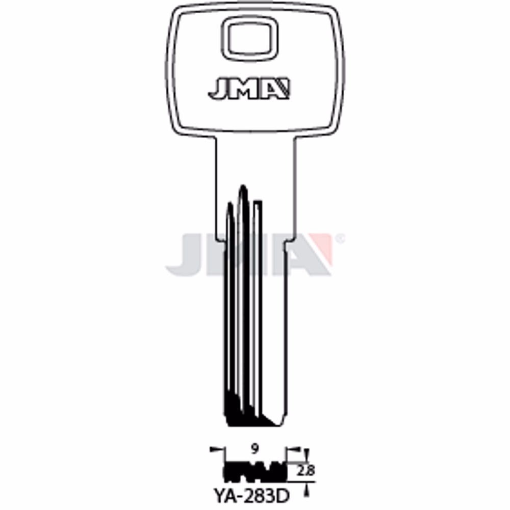 LLAVE JMA LATON SEGURIDAD (YA-283D)