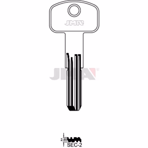 LLAVE JMA LATON SEGURIDAD (SEC-2)