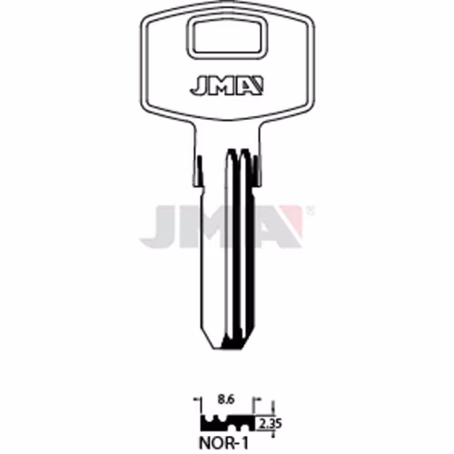 LLAVE JMA LATON SEGURIDAD (NOR-1)
