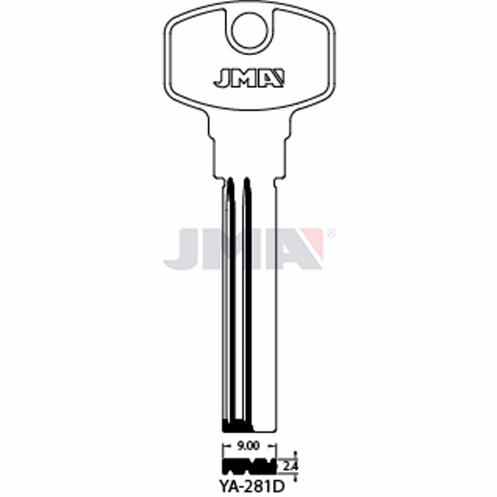 LLAVE JMA LATON SEGURIDAD (YA-281D)