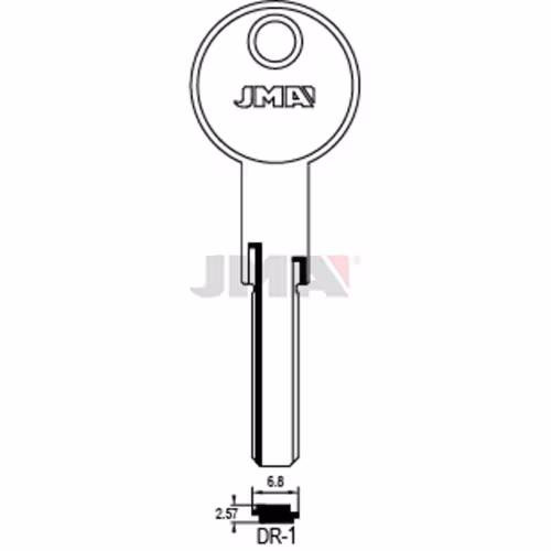 LLAVE JMA LATON SEGURIDAD (DR-1)