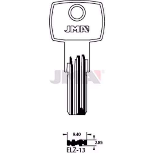 LLAVE JMA LATON SEGURIDAD (ELZ-13)