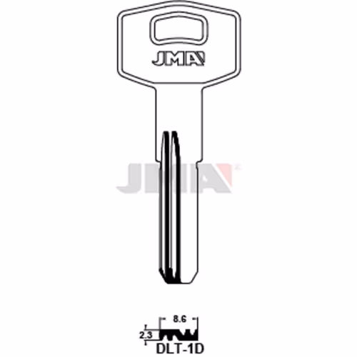 LLAVE JMA LATON SEGURIDAD (DLT-1D)