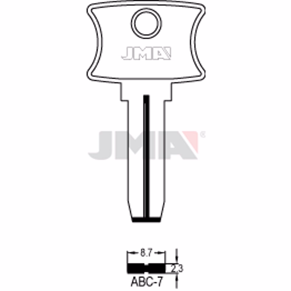 LLAVE JMA ALPACA SEGURIDAD (ABC-7)