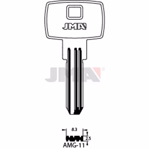 LLAVE JMA LATON SEGURIDAD (AMG-11)
