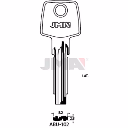 LLAVE JMA LATON SEGURIDAD (ABU-102)