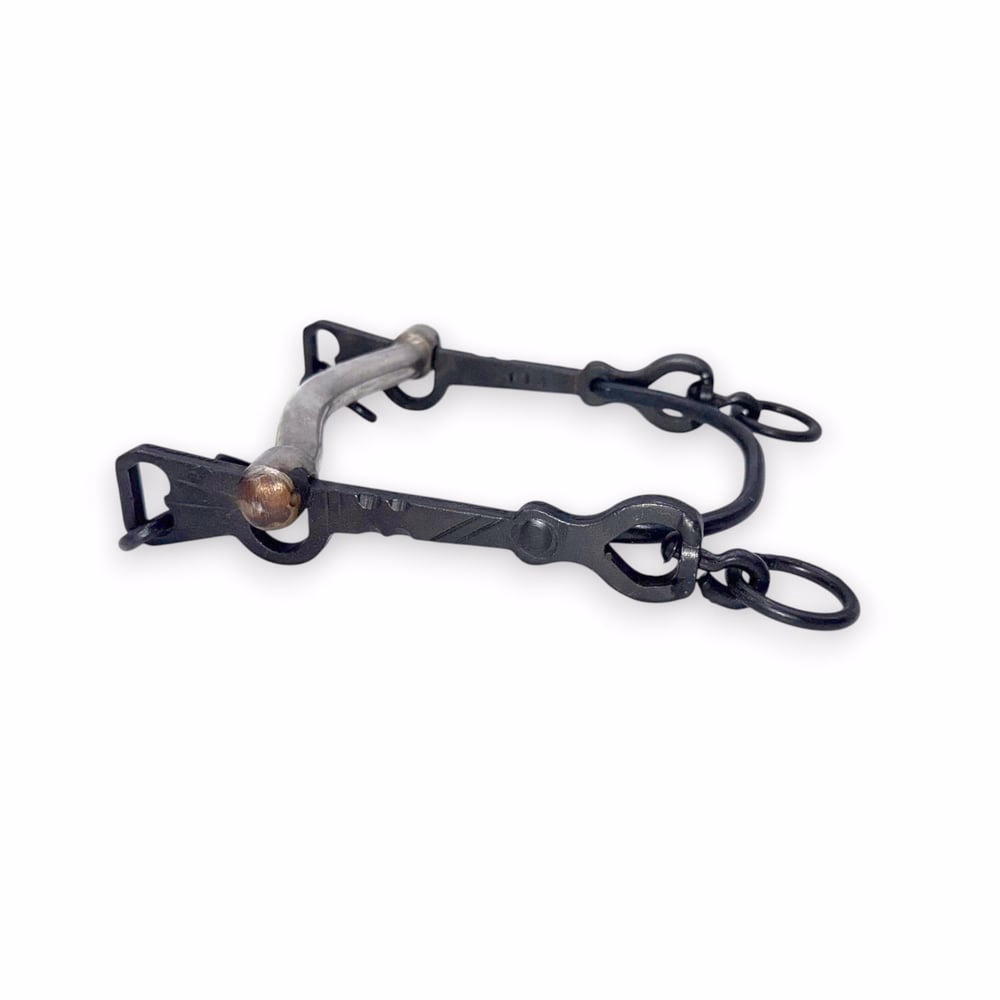 BOCADO VAQUERO FIJO-CURVO ARCO (PAVONADO-INOX)