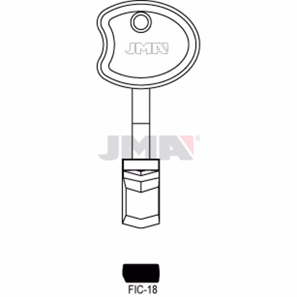 LLAVE JMA LATON SEGURIDAD (FIC-18)