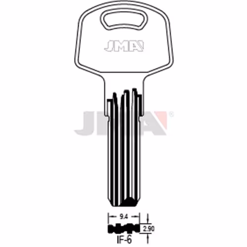 LLAVE JMA LATON SEGURIDAD (IF-6)
