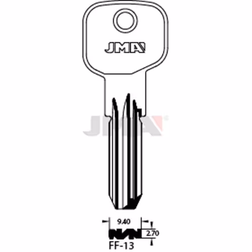 LLAVE JMA LATON SEGURIDAD (FF-13)