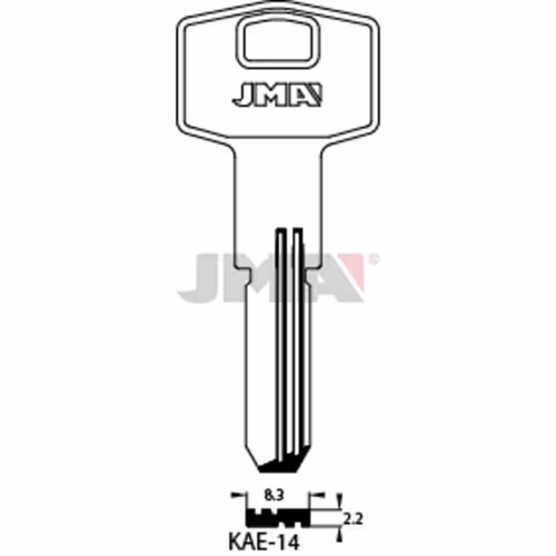 LLAVE JMA LATON SEGURIDAD (KAE-14)