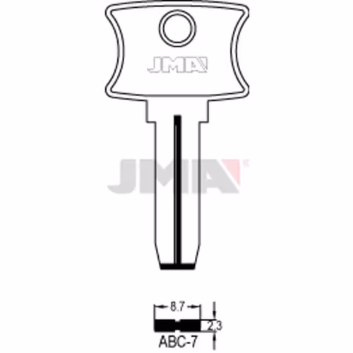 LLAVE JMA ALPACA SEGURIDAD (ABC-7)