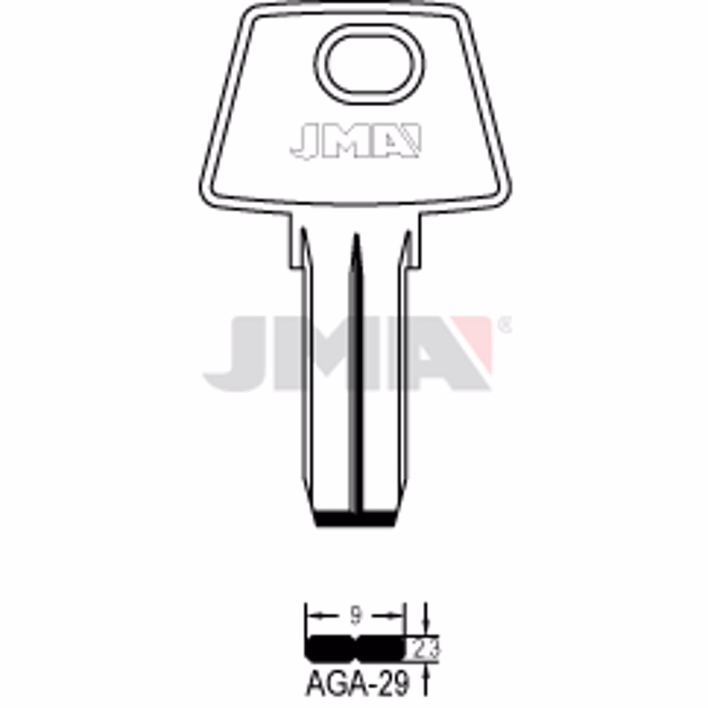 LLAVE JMA LATON SEGURIDAD (AGA-29)
