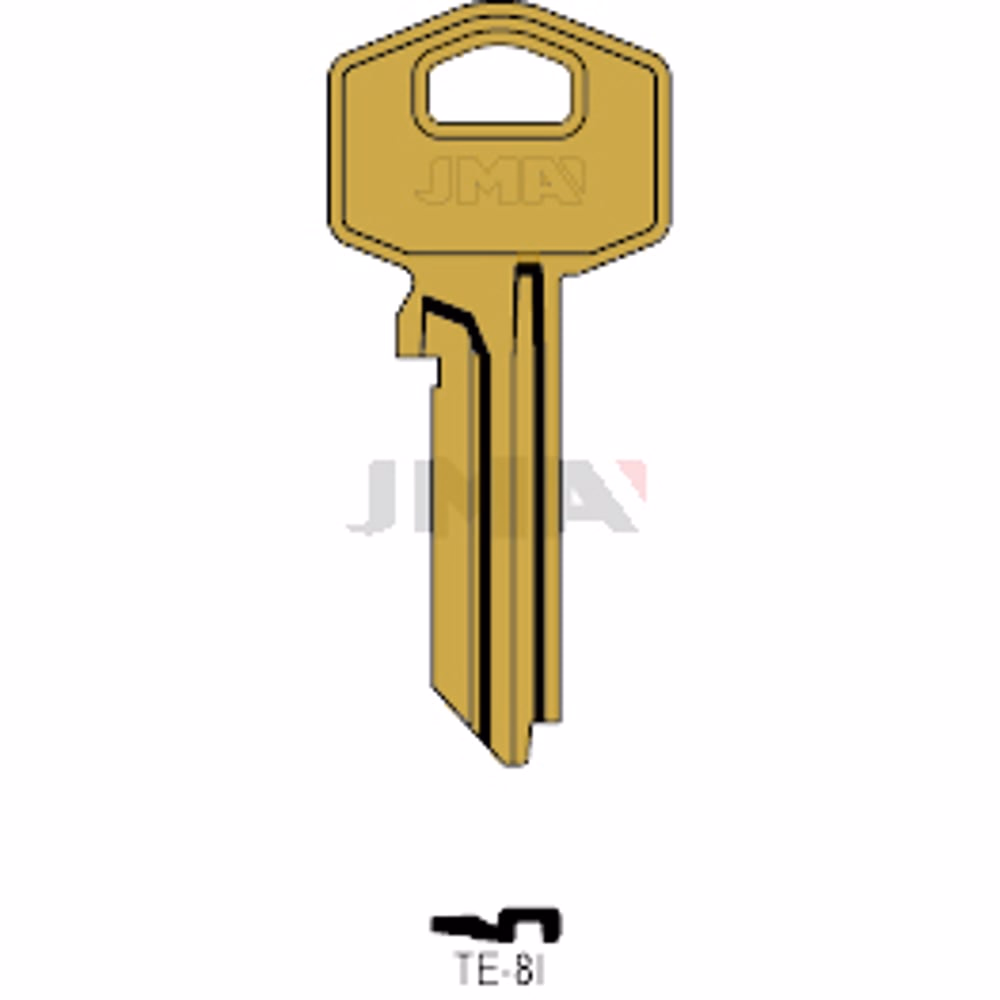 LLAVE JMA ALUMINIO (TE-8I ORO)