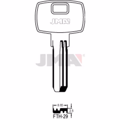 LLAVE JMA LATON SEGURIDAD (FTH-29)