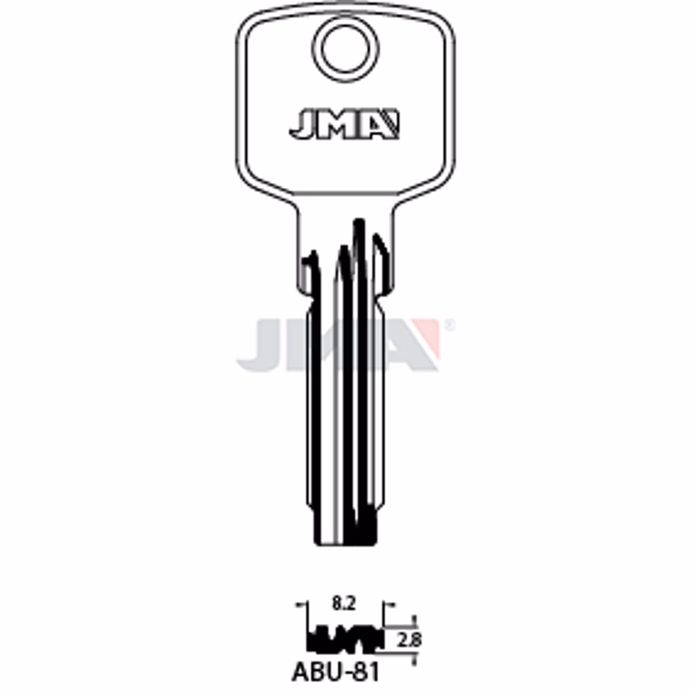 LLAVE JMA LATON SEGURIDAD (ABU-81)