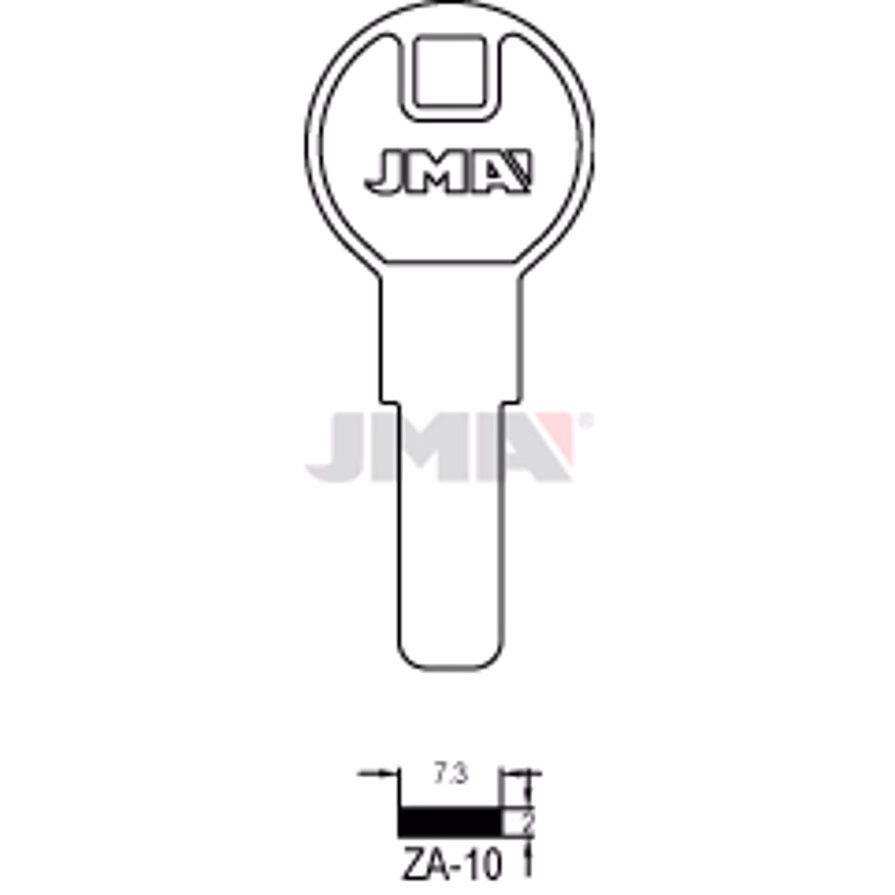 LLAVE JMA LATON SEGURIDAD (ZA-10)