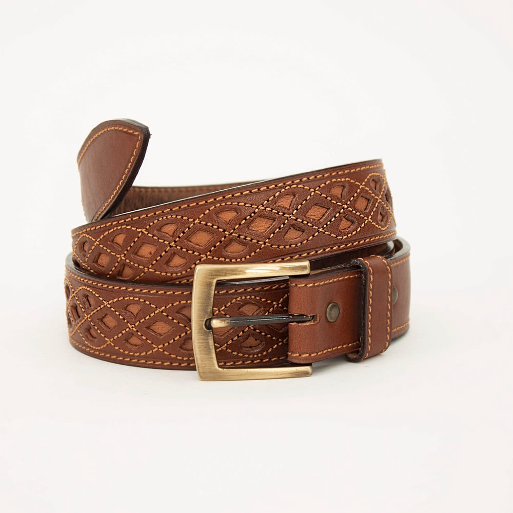 CINTURON PIEL PICADO MOD 220