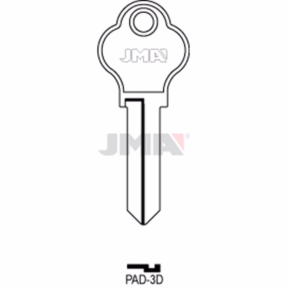 LLAVE JMA ACERO-C (PAD-3D)