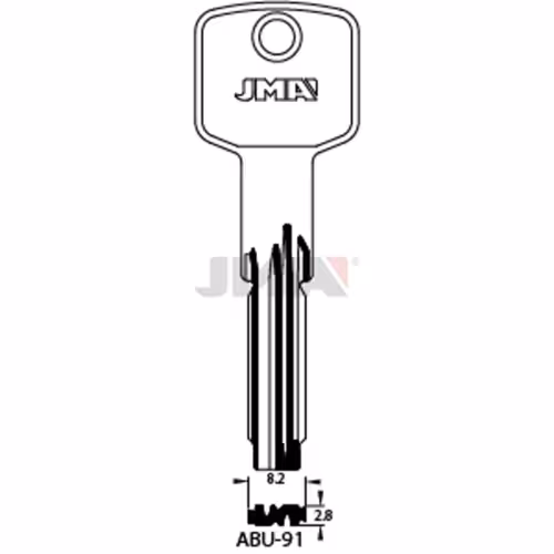 LLAVE JMA LATON SEGURIDAD (ABU-91)