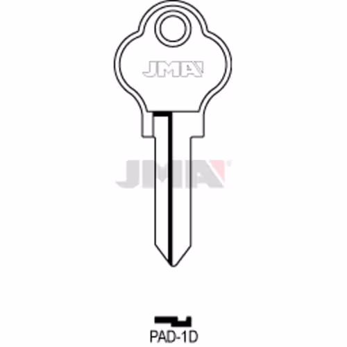 LLAVE JMA ACERO-C (PAD-1D)