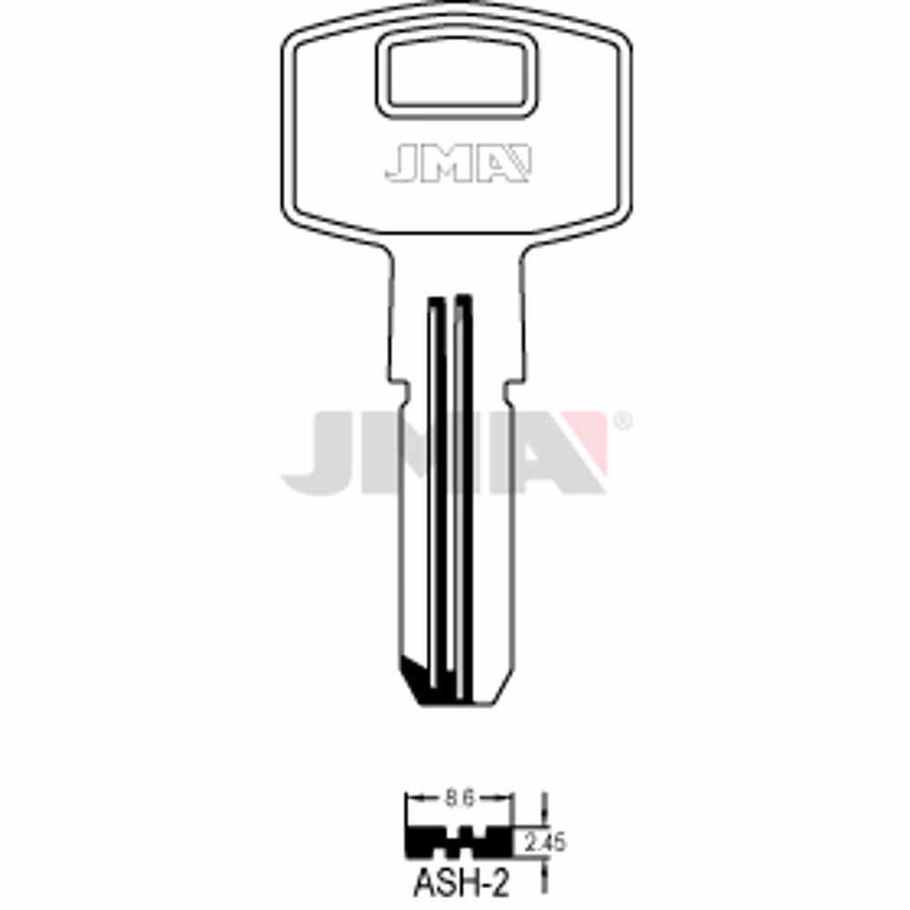 LLAVE JMA LATON SEGURIDAD (ASH-2)